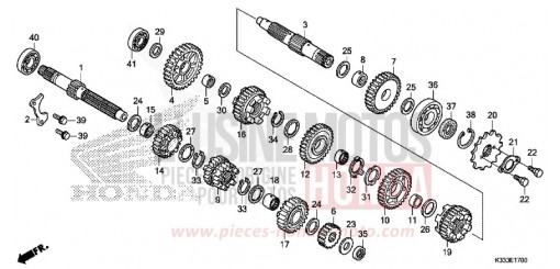 BOITE DE VITESSES CBR300RAF de 2015